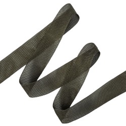 Окантовочная лента-бейка, цвет Тёмно-Серый 22мм (на отрез)  в Магадане