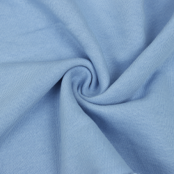 Ткань Футер 3-х нитка, Петля, цвет Светло-Голубой (на отрез)  в Магадане