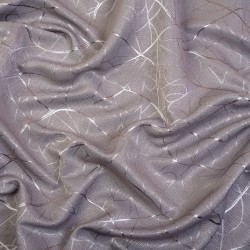 Ткань Блэкаут для штор светозатемняющая 75% &quot;Ледовое тиснение цвет Серый&quot; (на отрез)  в Магадане