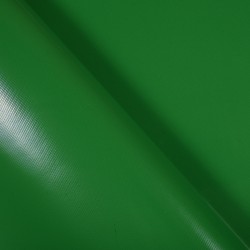 Ткань ПВХ 450 гр/м2, Зелёный (Ширина 160см), на отрез  в Магадане