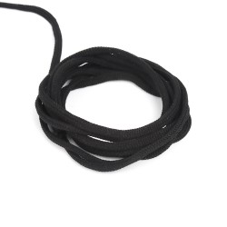 Шнур для одежды 4,5 мм, цвет Чёрный (на отрез)  в Магадане