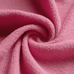 Флис Односторонний 130 гр/м2, цвет Розовый (на отрез)  в Магадане