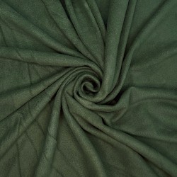 Ткань Флис Односторонний 130 гр/м2, цвет Темный хаки (на отрез)  в Магадане