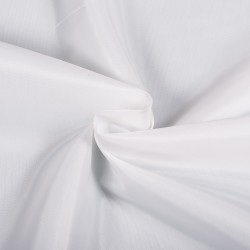 Ткань подкладочная Таффета 190Т, цвет Белый (на отрез)  в Магадане