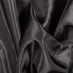 Ткань подкладочная Таффета 190Т, цвет Черный (на отрез)  в Магадане