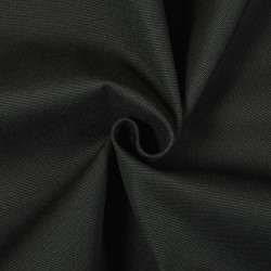 Ткань смесовая Канвас 35/65, цвет Черный (на отрез)  в Магадане