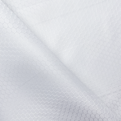 Ткань Оксфорд 300D PU Рип-Стоп СОТЫ, цвет Белый (на отрез)  в Магадане