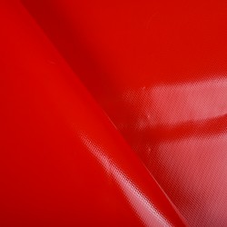 Ткань ПВХ 450 гр/м2, Красный (на отрез)  в Магадане