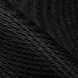 Прорезиненная ткань Оксфорд 600D ПВХ, Черный (на отрез)  в Магадане