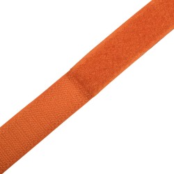Контактная лента 25мм цвет Оранжевый (велькро-липучка, на отрез)  в Магадане