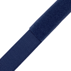Контактная лента 25мм цвет Тёмно-Синий (Велькро-липучка), на отрез  в Магадане