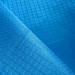 Ткань Оксфорд 300D PU Рип-Стоп СОТЫ, цвет Голубой (на отрез)  в Магадане