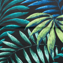Интерьерная ткань Дак (DUCK), принт &quot;Тропические листья&quot; (на отрез)  в Магадане