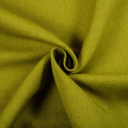 Ткань Рогожка (мебельная), цвет Зелёный (на отрез)  в Магадане