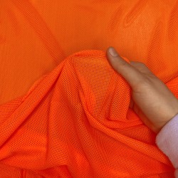 Трикотажная Сетка 75 г/м2, цвет Оранжевый (на отрез)  в Магадане