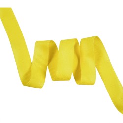 Окантовочная лента-бейка, цвет Жёлтый 22мм (на отрез)  в Магадане