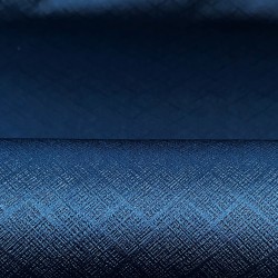 Ткань Блэкаут для штор светозатемняющая 100% &quot;Орнамент Синий&quot; (на отрез)  в Магадане